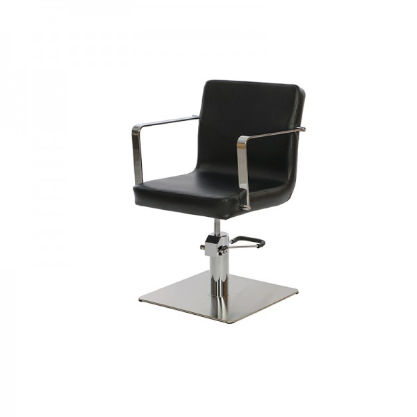 Parks hairdressing chair: elegant and minimalist design with armrests (two models available)